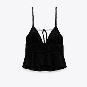 Zara Black Strappy Top